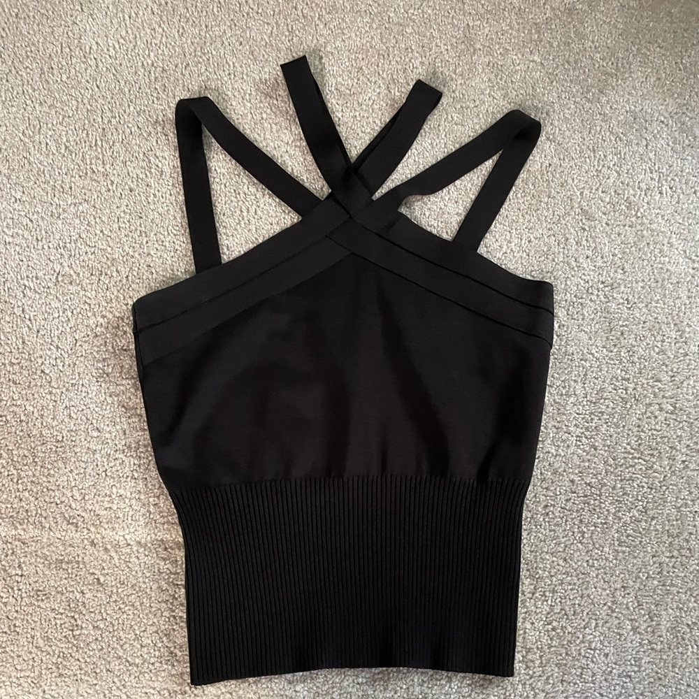 Y2K Bebe Crisscrossed Top- NWOT